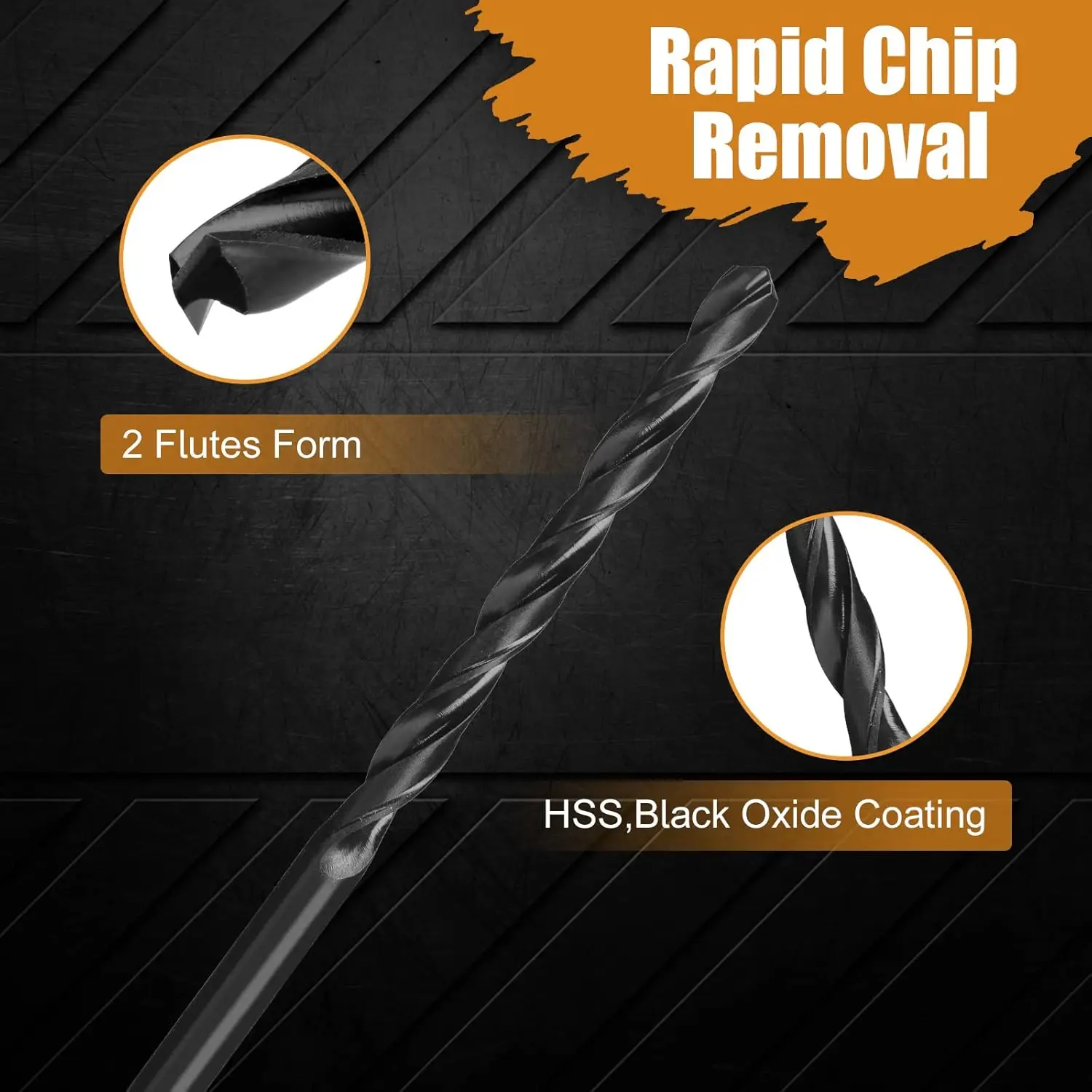 #High-Speed 2mm Round Shank HSS Twist Drill Bit Set DIN338 Standard Electrical Drill Tool Accessory for Metal Hand Tools