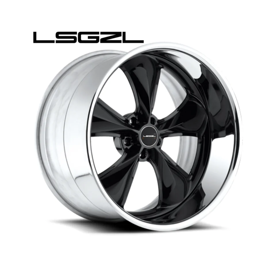 LSGZL Custom 2 Piece 3 Piece Forged Wheels 22 24 26 28 30Inch 5x120.65 Truck Wheel for chevy C10 Cutlass Impala Monte Carlo Ss