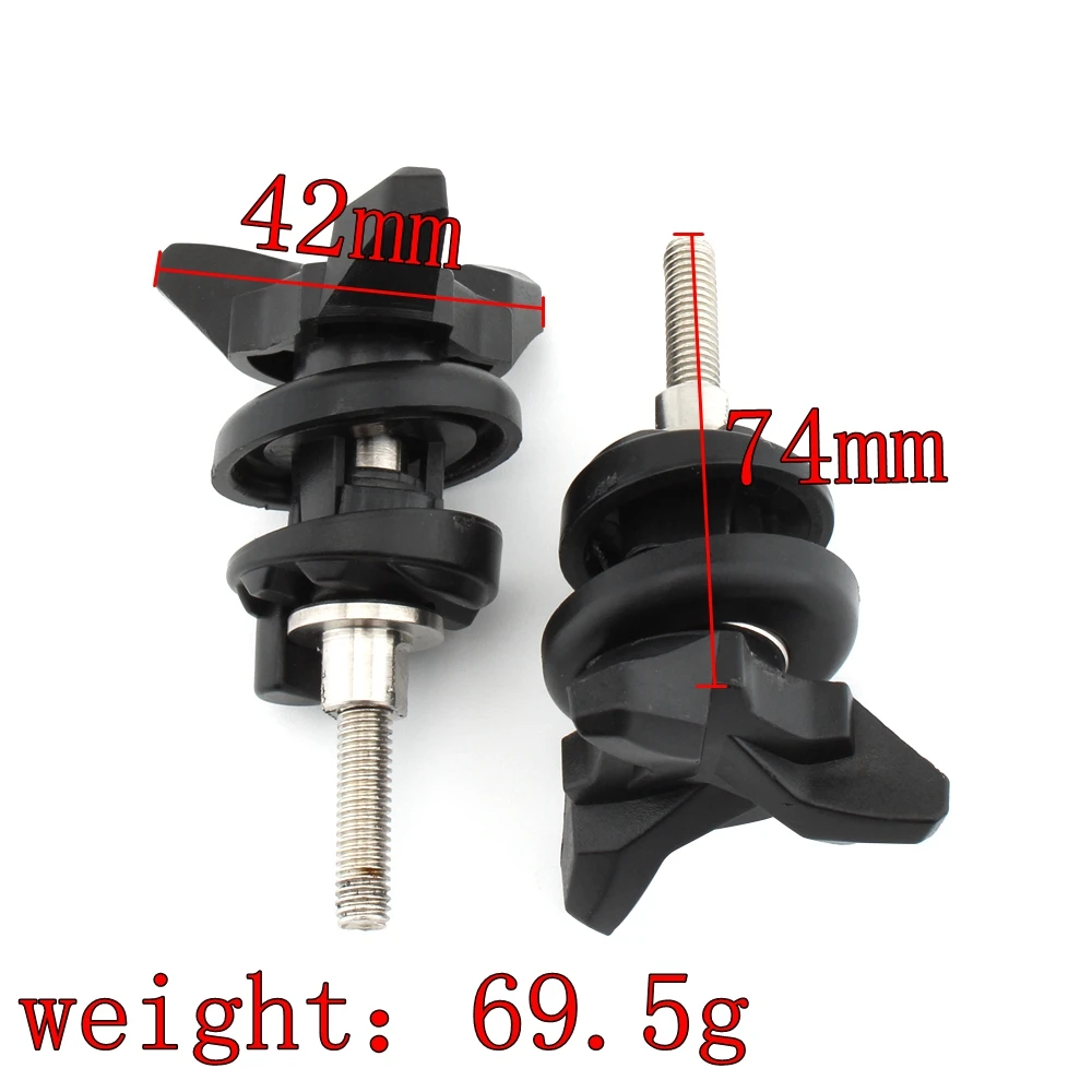 2PCS Windshield Lock Adjustment Screw Windscreen Mount Clip Clamp Bolt Parts Accessories For BMW R1200GS ADV R 1200 GS 2004-2016