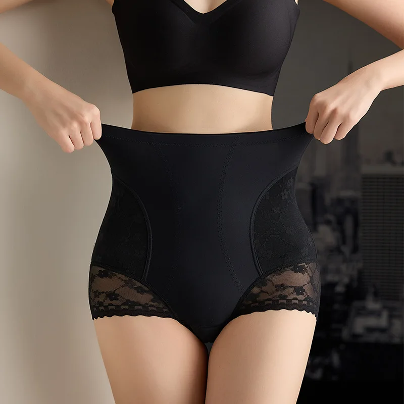 High Waist Shaper Panties Women Body Shaper Waist Trainer Seamless Lace Briefs Female Flat Belly Hip Lift Shaping Underwear