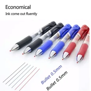 23pcs Retractable Ballpoint Pen Large Capacity 0.5mm Ballpoint Pen Black/Red/Blue Replaceable Refill Stationery School Supplies 6 best sales promotional products - №6