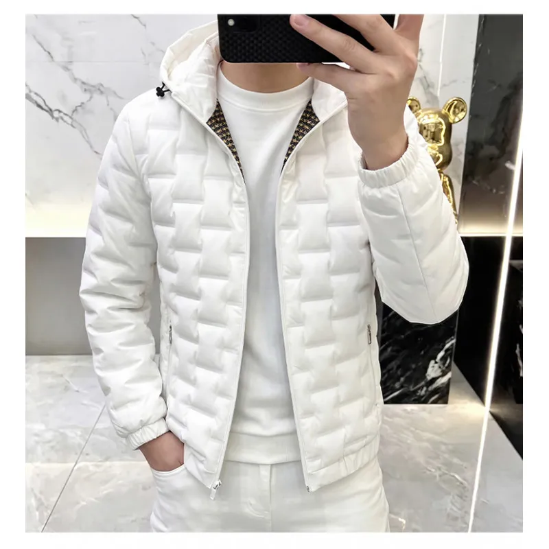 2026 Autumn/Winter New Men's Fashion Casual High-end Luxury Business Down Jacket with Hood