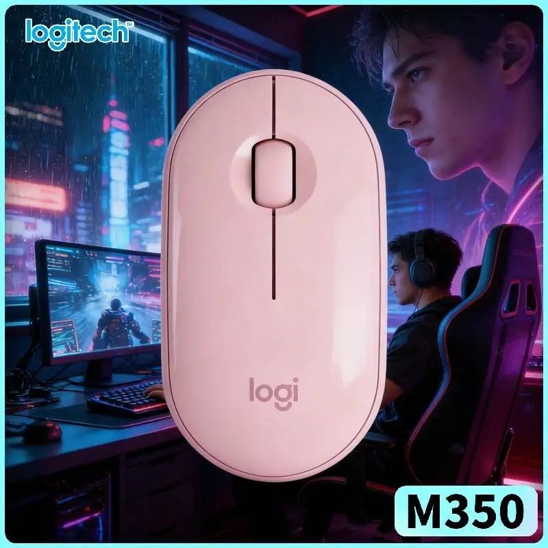 

Беспроводная мышь Logitech M350 Travel - ультратонкая, бесшумная, 1000 DPI, из переработанного пластика, идеальна для командировок
