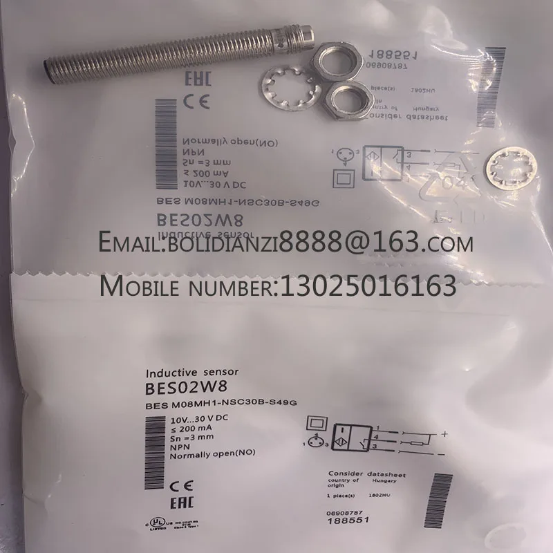 Sensor de interruptor de proximidad BES02W8 BES M08MH1-NSC30B-S49G, nuevo