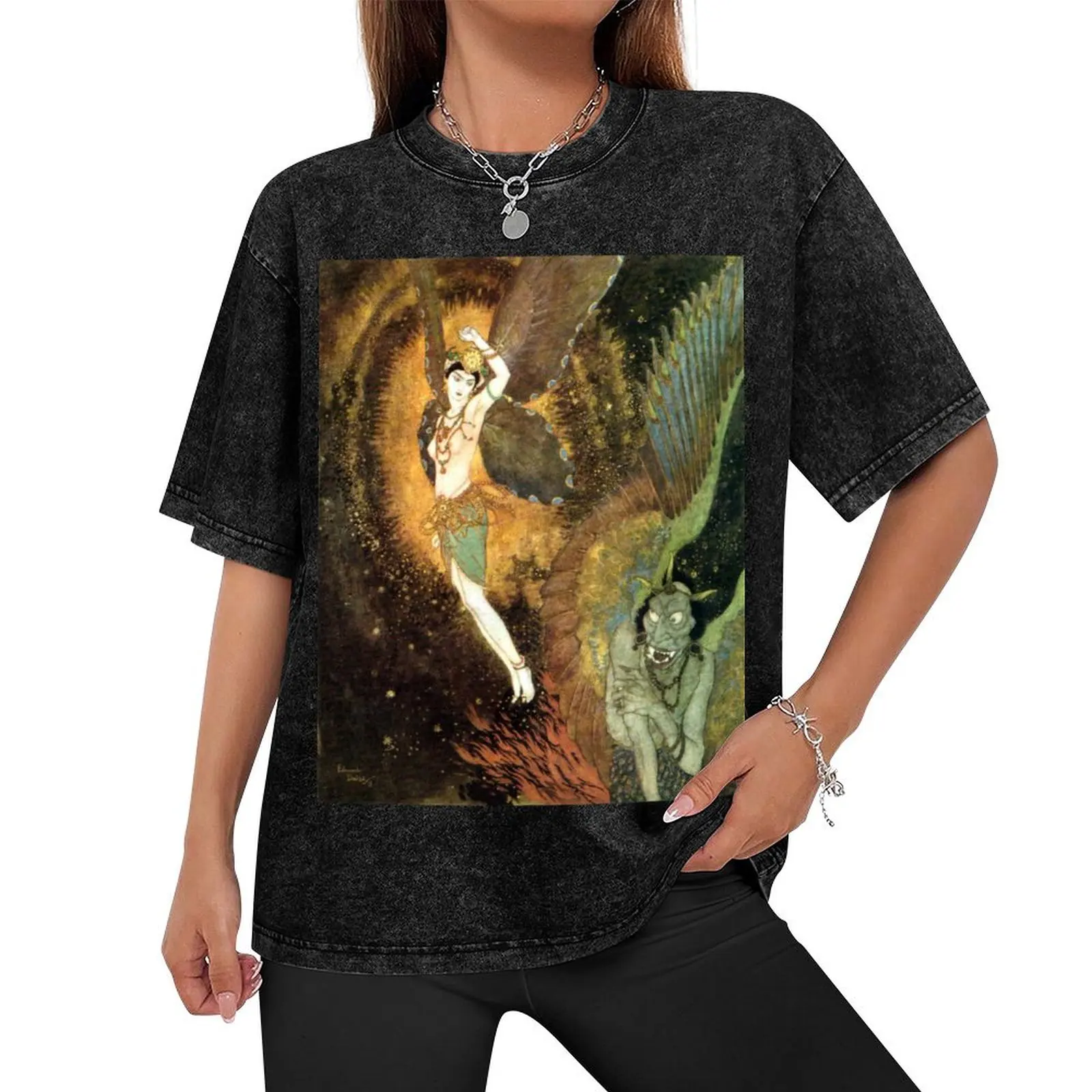 Dahnash and Meymooneh - Princess Badoura - Arabian Nights - Edmund Dulac T-Shirt plain sweat cute tops funny t shirts for men