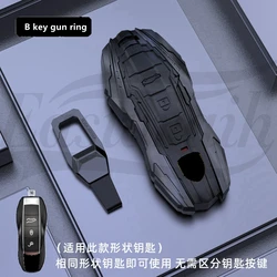 Car Zinc Alloy Silicone Key Case Cover Holder For Porsche 911 Panamera Cayenne Macan Boxster 986 987 981 Interior Accessories