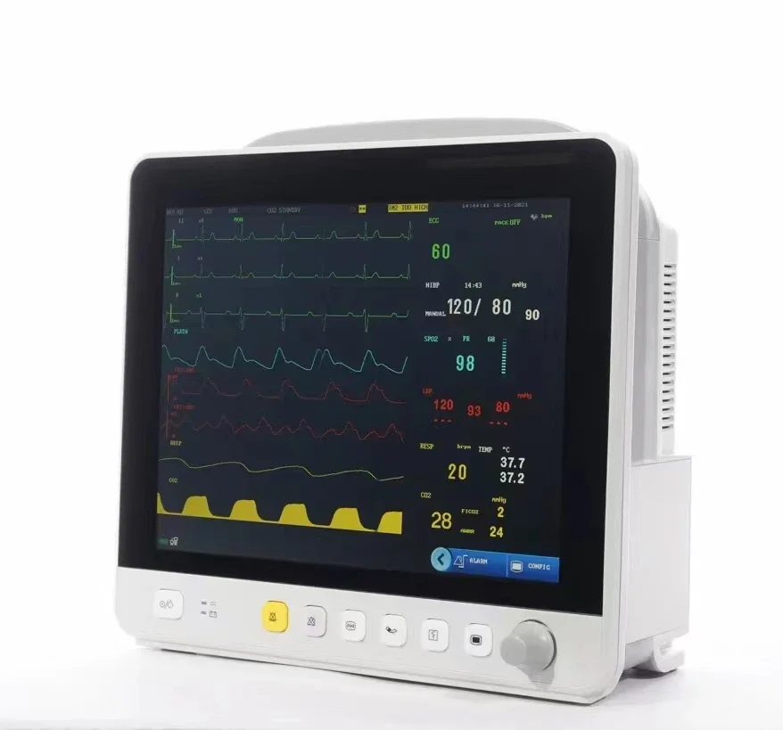 Dier Huisdier Ziekenhuis Monitoring Werkstation Veterinair Multi-parameter Multifunctioneel Tweekanaals IBP ECG VM14PRO