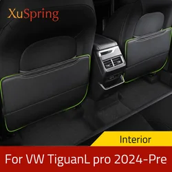 For VW Tiguan L Pro 2024-Pre Car Styling Rear Seat Anti-kick Protective Mat Pad Case Cover Stickers Dust-proof Accessories