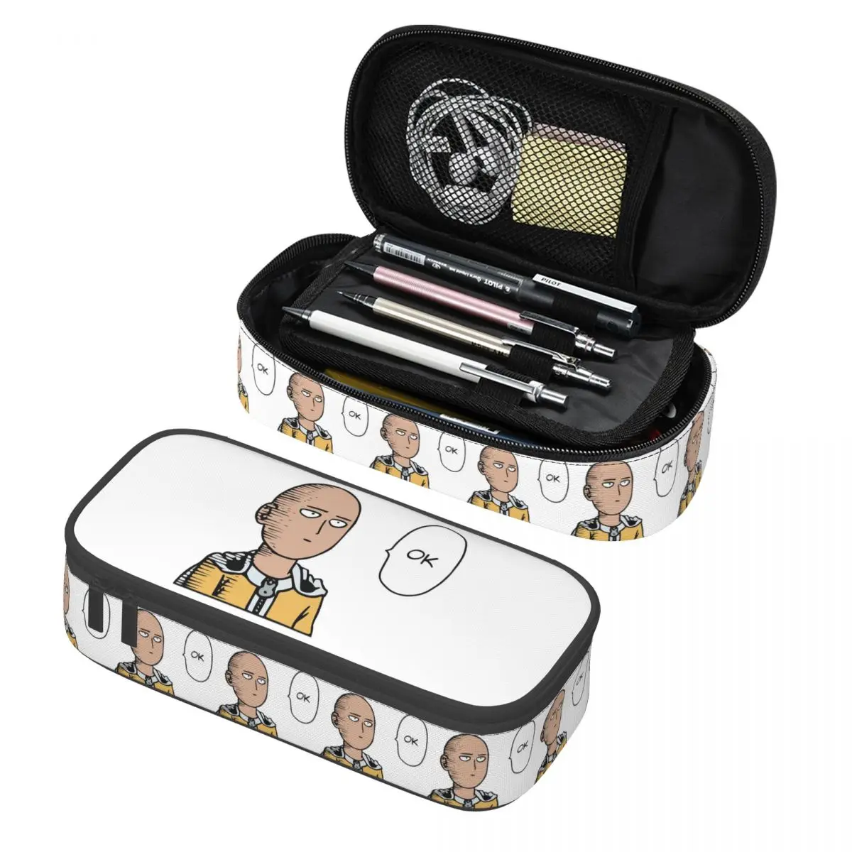 Tatsumaki One Punch Man Anime Pencil Case Pencil Pouch Storage Stationery Supplies Big Capacity Pen Box Pencil Bag for Kids