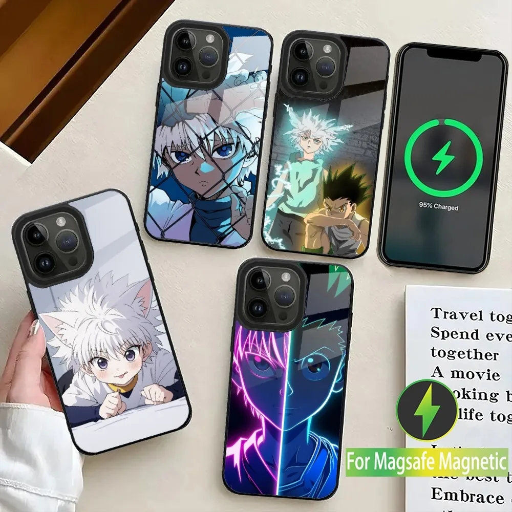 Anime H-Hunter x Hunter Killua Phone Case For iPhone 16,15,14,13,12,11,Plus,Pro,Max Mini Magsafe Magnetic Wireless Charging