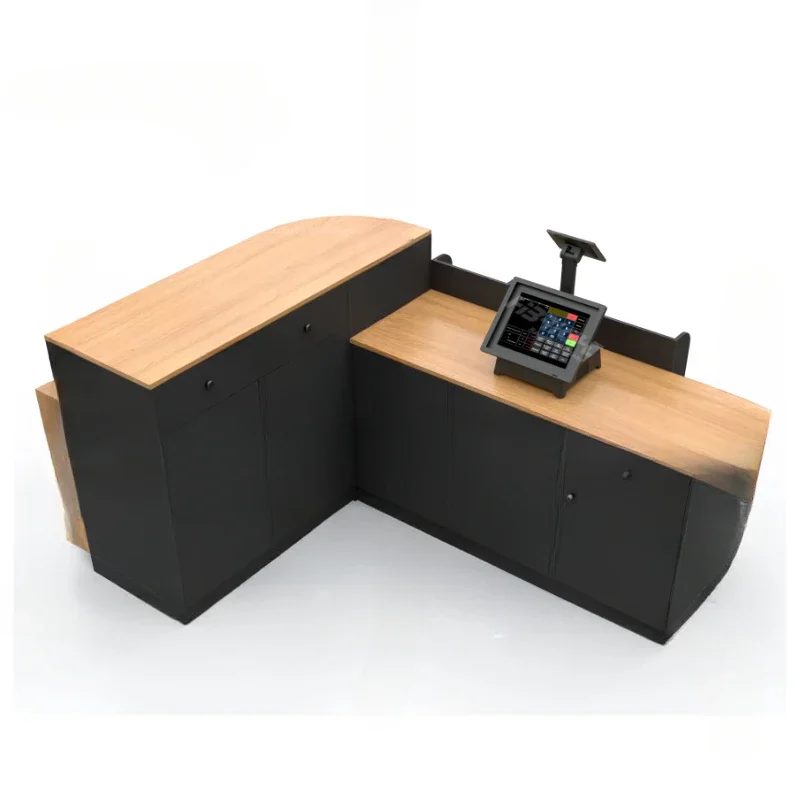 Good Supermarket Retail Checkout Page Wide Used Wood Steel And Medium Density Fiberboard