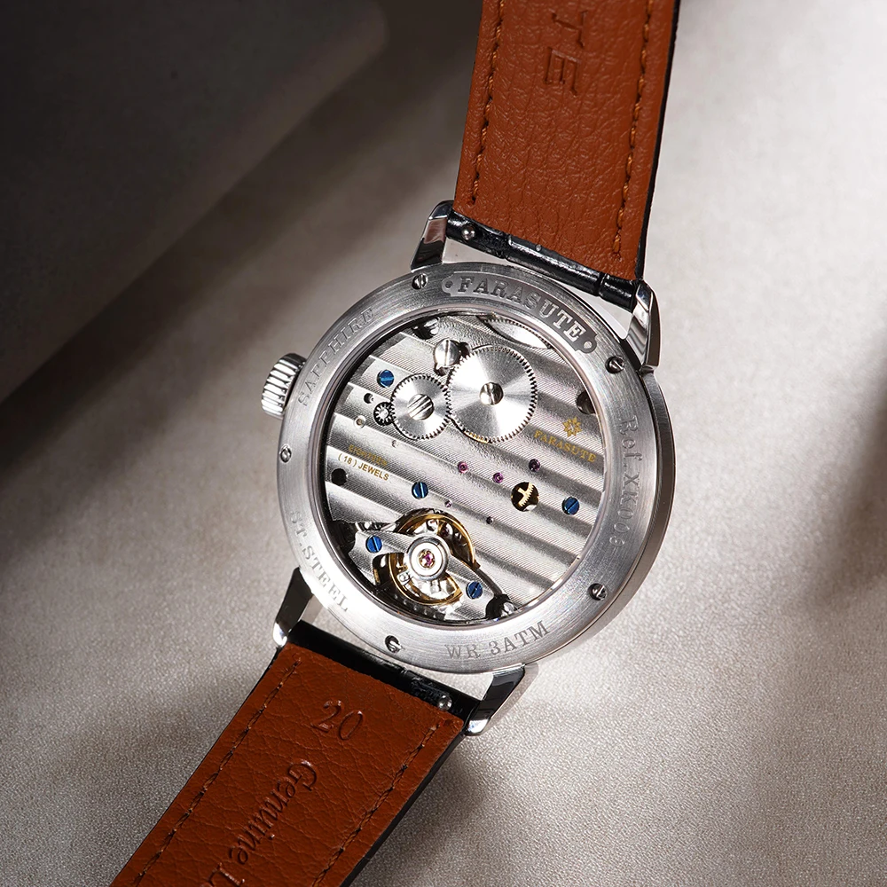 FARASUTE 2026 New 80 Hours Power Reserve Manual Mechanical Wristwatch Men Luxury Sapphire Crystal Machinery Watches Male Reloj
