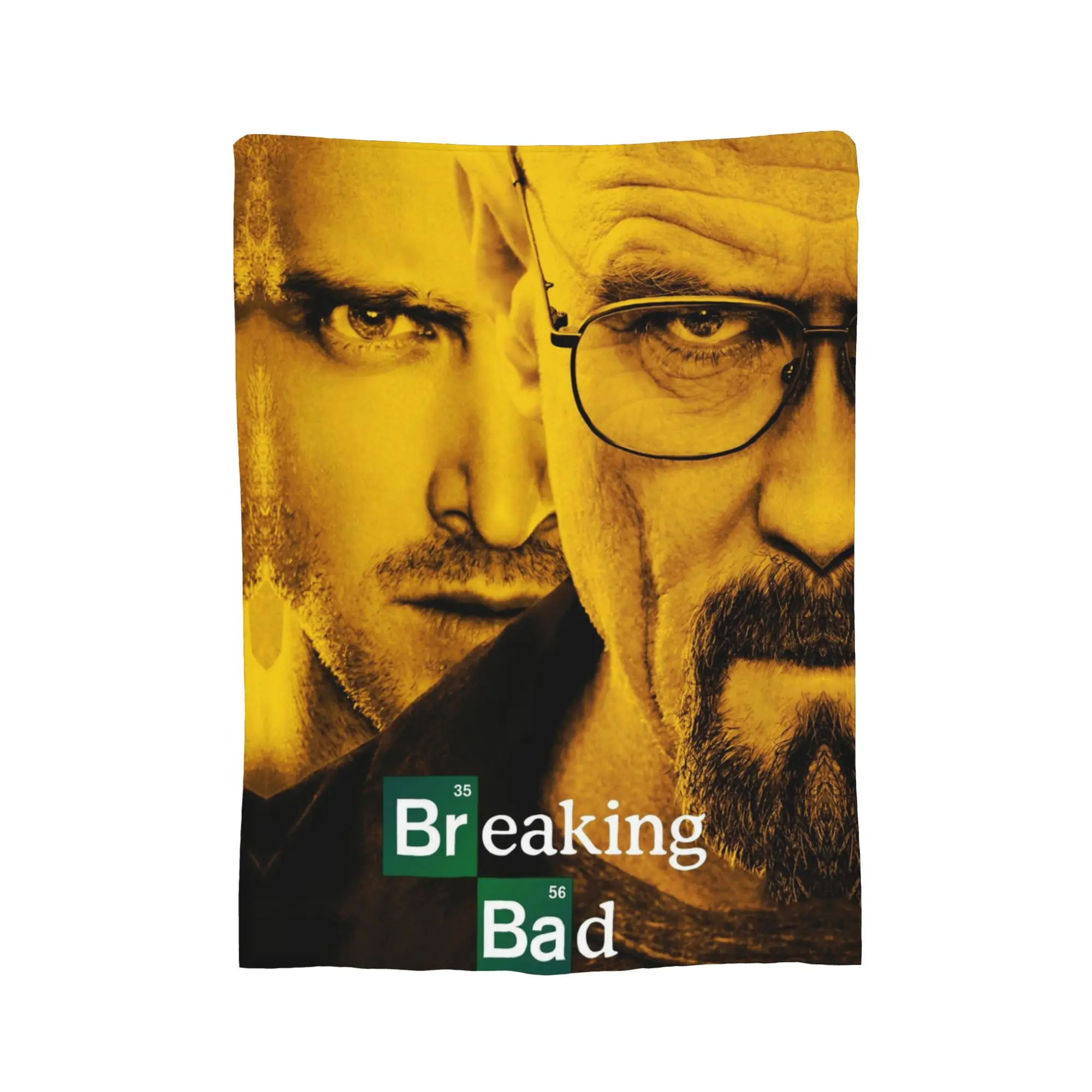 Breaking Bad Chemical Crime Fleece Blankets Walter White Jesse Pinkman Custom Throw Blankets for Home 150*125cm Bedspread