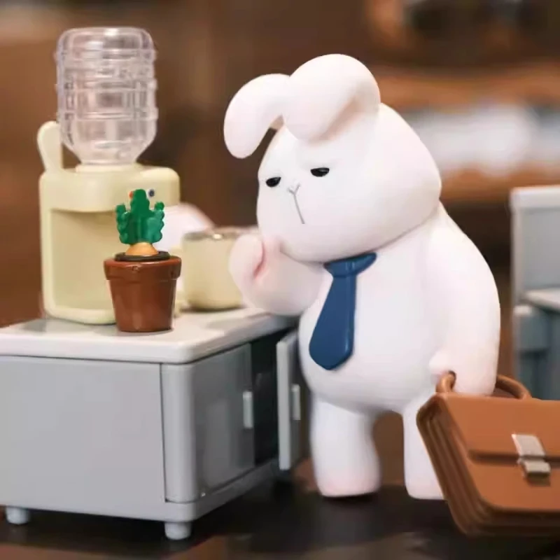 

Понедельник Брюс не хочет идти на работу Серия Слепая коробка Креативные фигурки рабочих Симпатичные и забавные настольные украшения