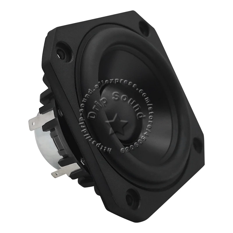 Haut-parleur audio stéréo à portée complète, bassin conique en aluminium anodisé, aimant néodyme, 3 pouces, 4 ohms, 8 ohms, 25W, Hi-Fi, 78mm