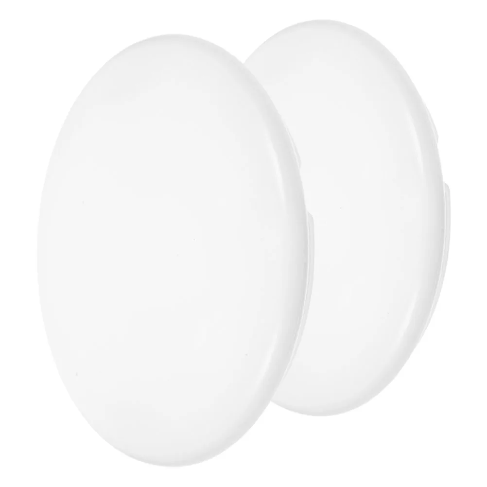 

2Pcs Durable Round Ceiling Light Covers Easy To Install PVC Fixtures For Kitchen Bedroom Bathroom Balcony Lighting