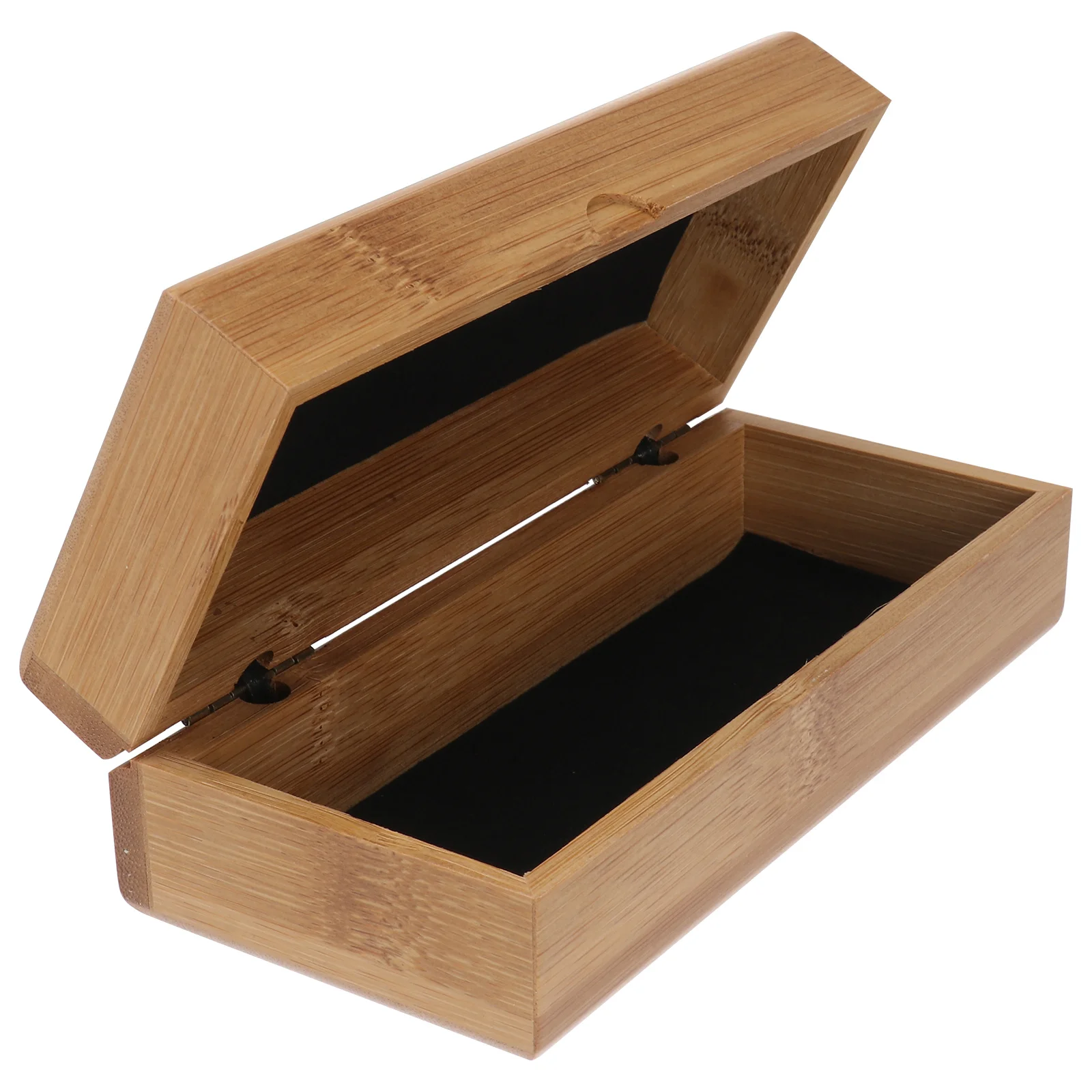 1 قطعة نظارات الخيزران صندوق تخزين صغير محمول للنظارات الشمسية النظارات الخيزران النظارات صندوق الحبوب إنهاء نمط خمر