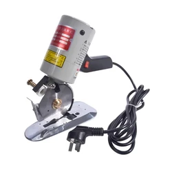 220V Electric Cloth Cutter Fabric Round Knife Cutting Machine with Blade 90mm Electric Scissors Power Tools