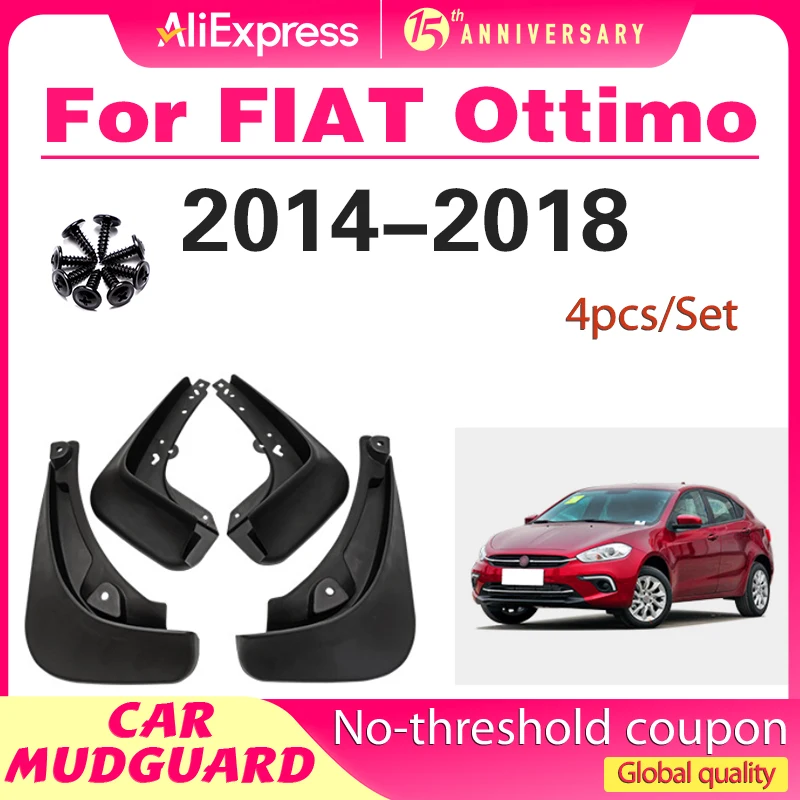 

Fender For FIAT Ottimo sport 2014-2018 2015 2016 2017 Mudguard Mud Flaps Guard Splash Flap Mudguards Car Accessories