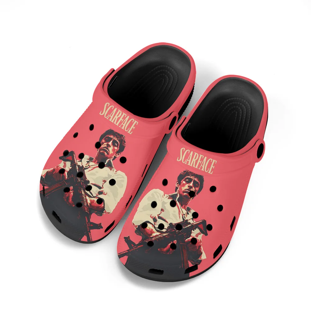 Scarface Home Clogs Custom Water Shoes Mens Womens Teenager Shoes Clog Breathable Beach Hole Slippers