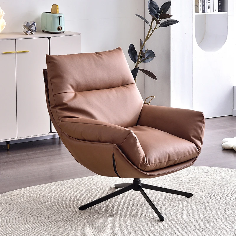 Moderner luxuriöser drehbarer Einzelsessel, Relaxsessel für Wohnzimmer und Schlafzimmer, Dekoration für Zuhause