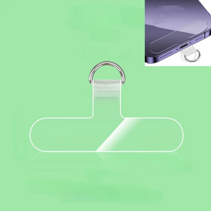 

2 шт., ремешок для сотового телефона, зажим для крепления телефона для iPhone, ремешок для телефона, запасная часть для всех полноразмерных чехлов для телефона (прозрачный)