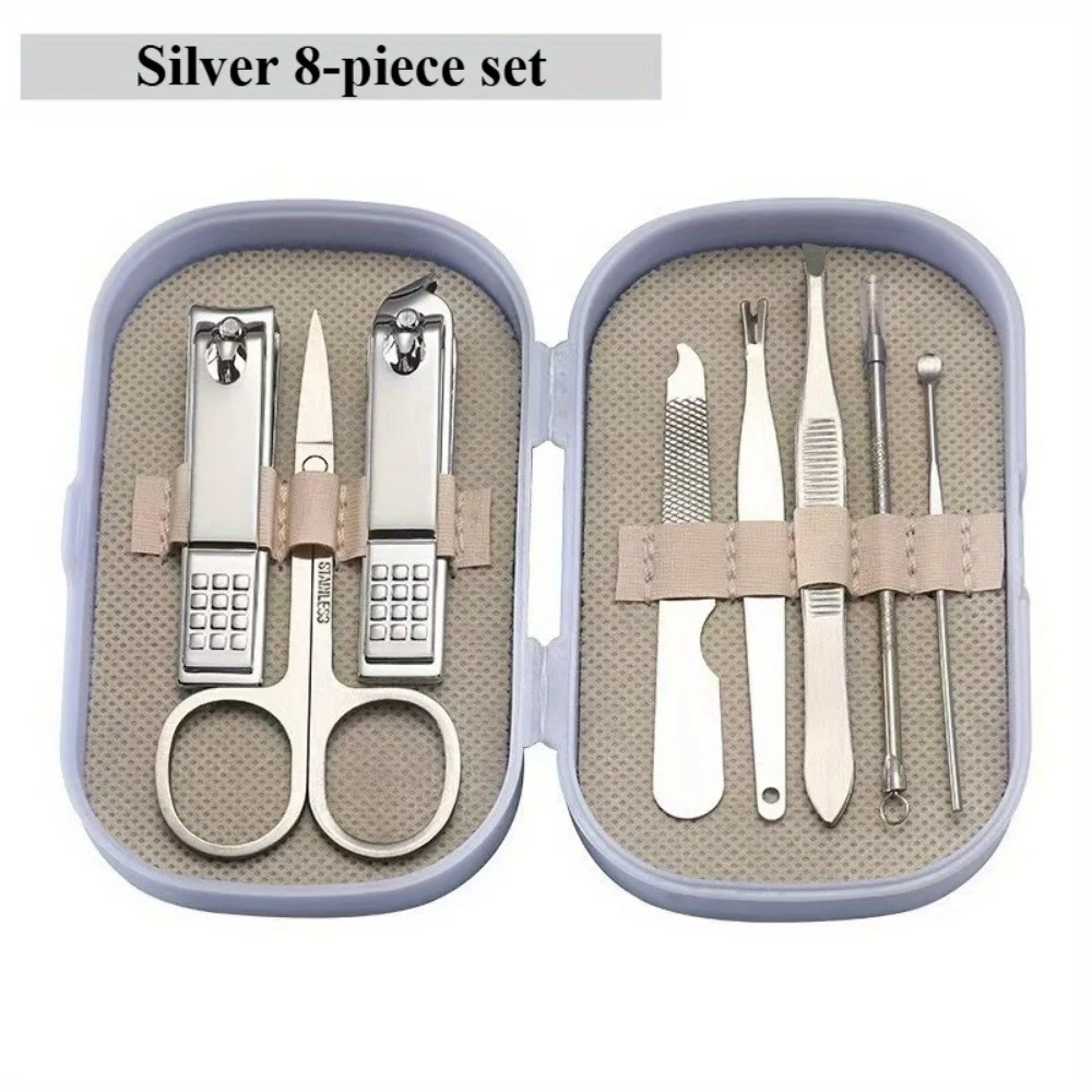 Zestaw kosmetyczny z plastikowego pudełka, uroczy zestaw obcinacz do paznokci, domowe nożyczki do paznokci dla kobiet, obcinacz do paznokci dla studentów