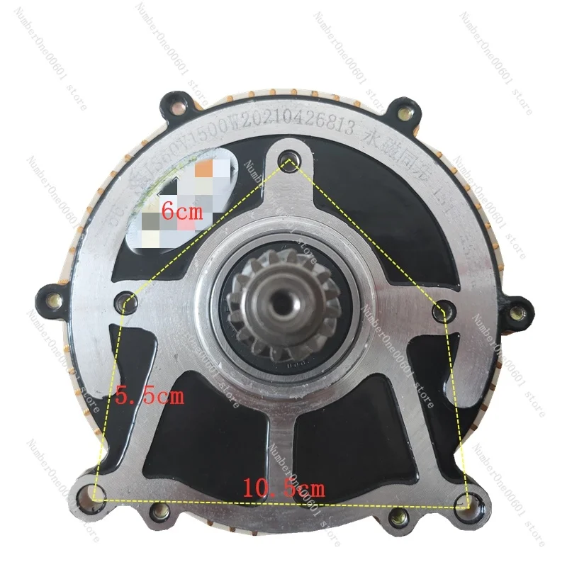 Motor de triciclo eléctrico de 60V, 1200W, 1500W, 1800W, cuatro ruedas, imán permanente, onda sinusoidal, Motor de alta velocidad con controlador inteligente