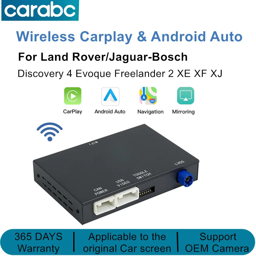 For Land Rover Jaguar Bosch Discovery 4 Evoque Freelander 2 XE XF XJL Mirroring Airplay Wireless Carplay Android Auto