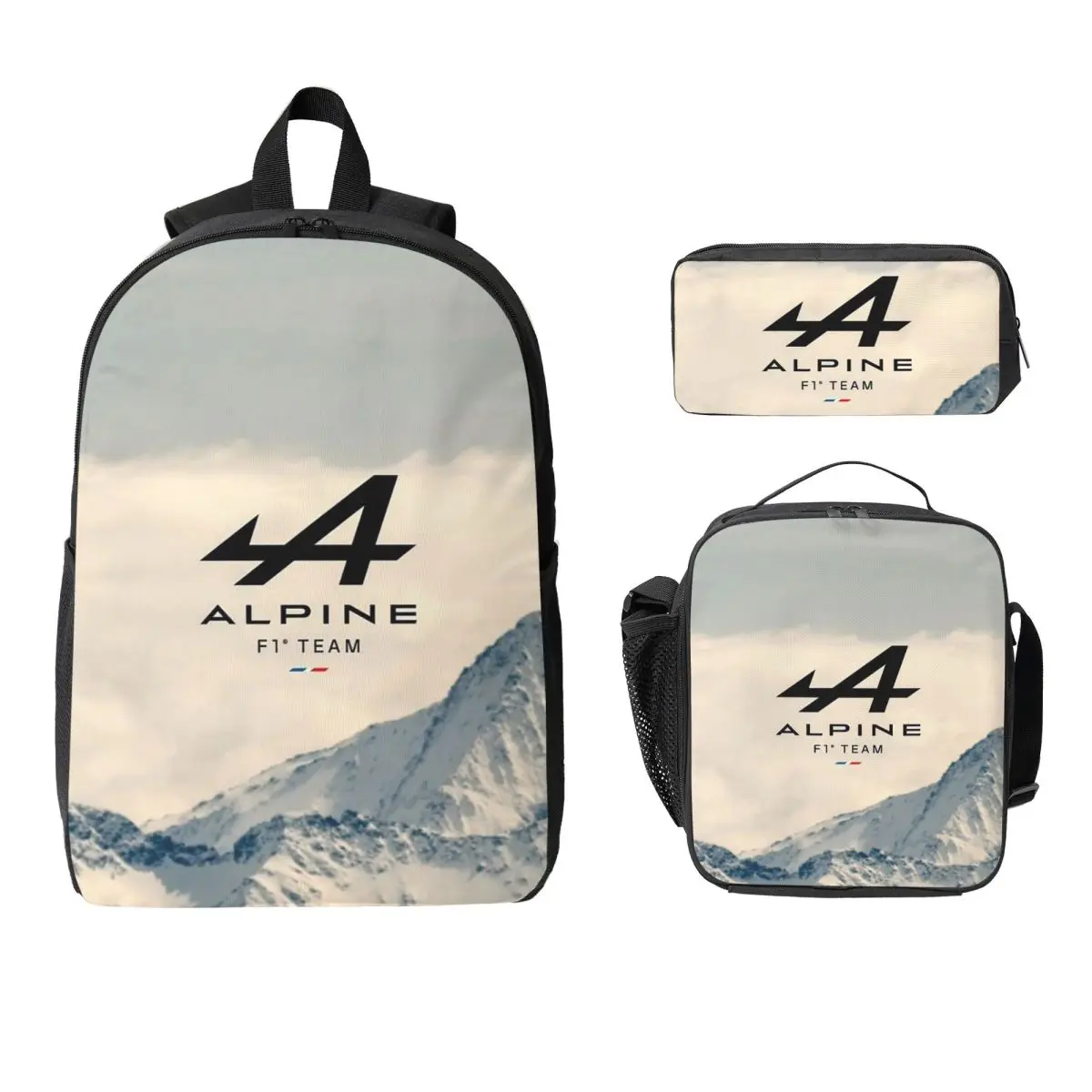 

Alpine Team Backpack Student Boys Girls BookBag School Bag Laptop Shoulder Bags 3ps Insulated Lunch Bag Pencil Case