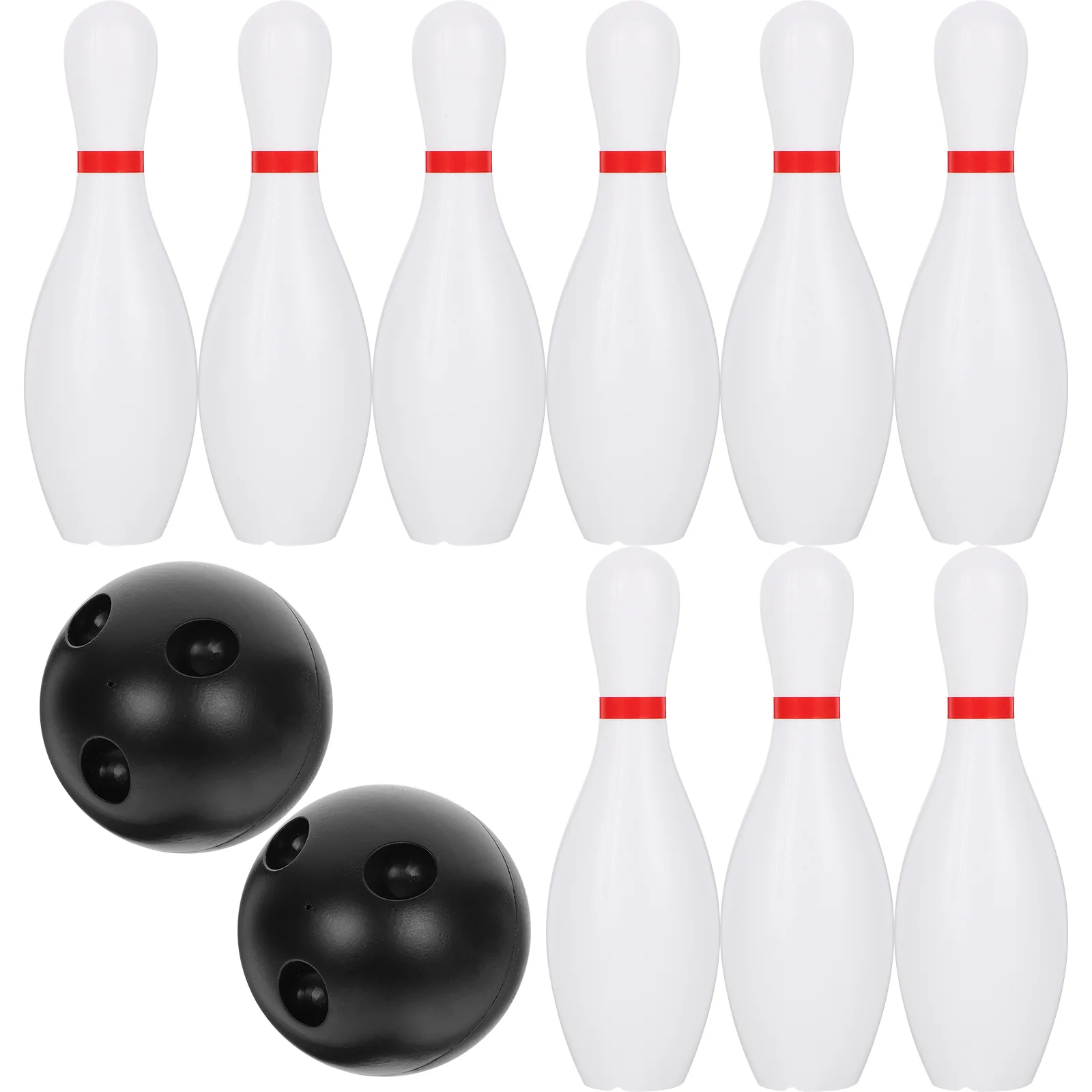 1 set palline da bowling per bambini giocattolo da bowling in plastica giocattolo sportivo da bowling per interni all'aperto set di palline da bowling set da bowling per bambini