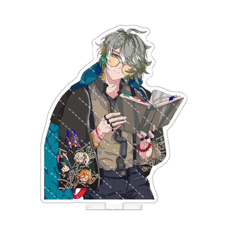 Gioco Genshin Impact Figura Supporto in acrilico Modello Anime Ornamento periferico Accessori Prop Raccogliere regali