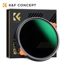 K&F Concept Nano-X Series ND4-64 Variable ND Lens Filter & CPL Polarizers Filter 2-in-1 With 28 Layer Coatings 67mm 77mm 82mm