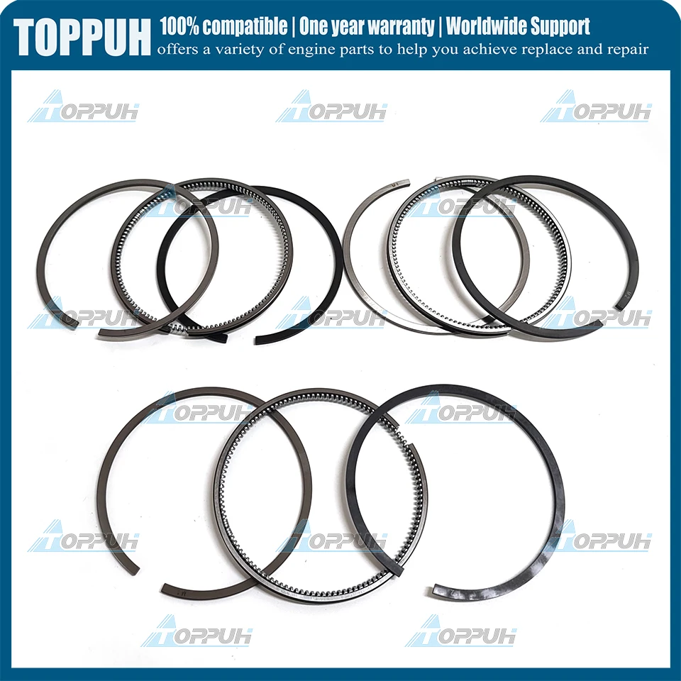 3PCS New 3TNE84 STD Piston Ring for YANMAR 3TNE84 for Komatsu 3D84-3