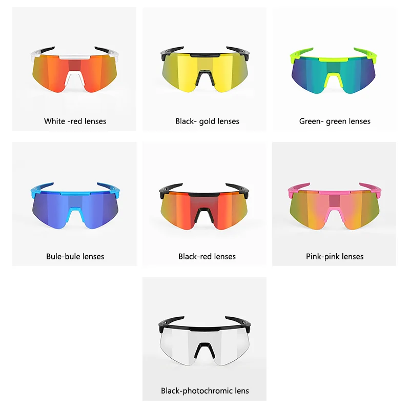 حار بيع عدسة متغيرة اللون الرياضة النظارات الشمسية اللونية الطريق الدراجة نظارات اللونية نظارات UV400 عدسة #3