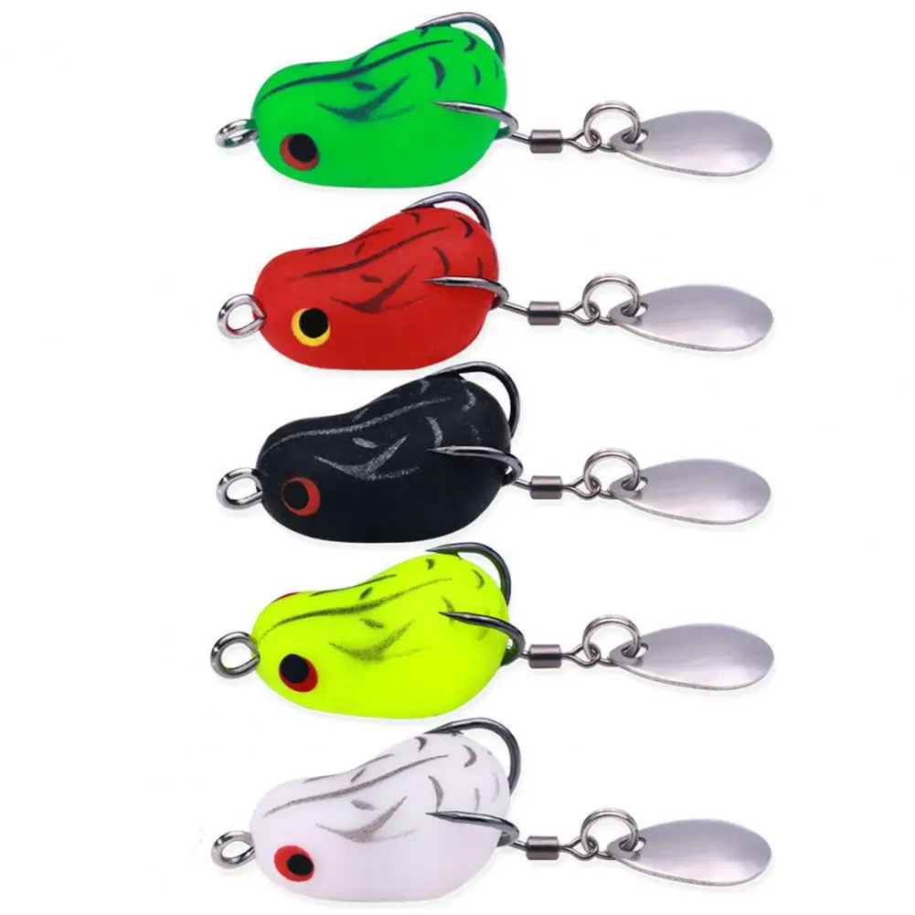 Artificial Lure 1 Set Wear-resistant Bite Resistant Bright Color  Long Casting Frog Bionic Lure Angling Supplies