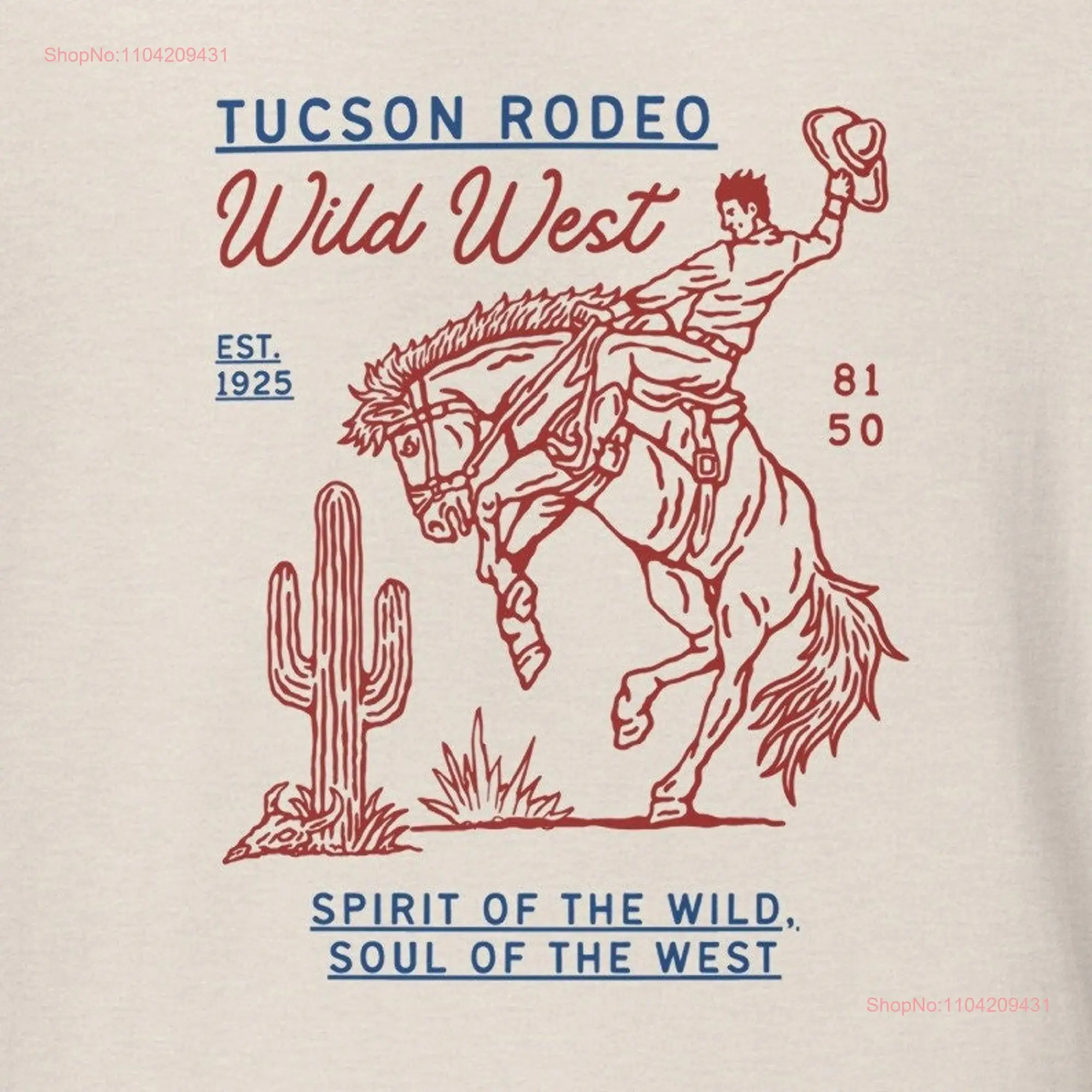 Tucson Rodeo t shirt long or short sleeves