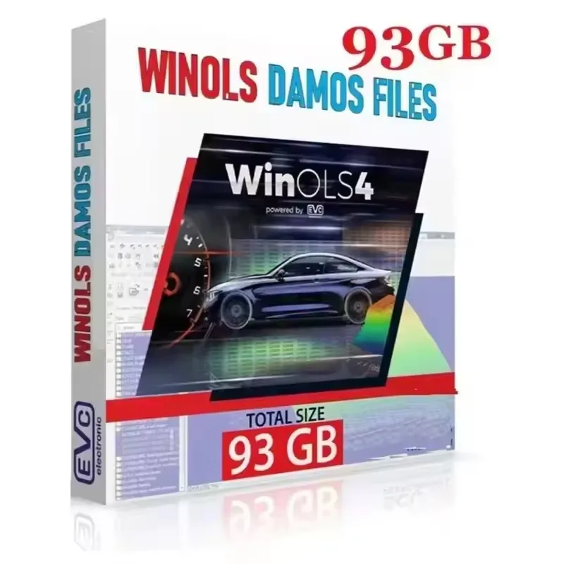 

New ECU Programming Tool Winols 4.7 Software+ 93GB Damos Files +ECM TITANIUM 26100+ Immo Service Tool V1.2 for auto car software