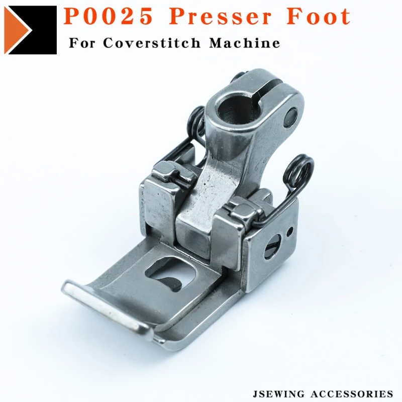 P0025 Presser Foot For Siruba C007E F007E Coverstitch (Flatlock) Sewing Machine Parts Needle Distance 4.8mm Jsewing Accessories