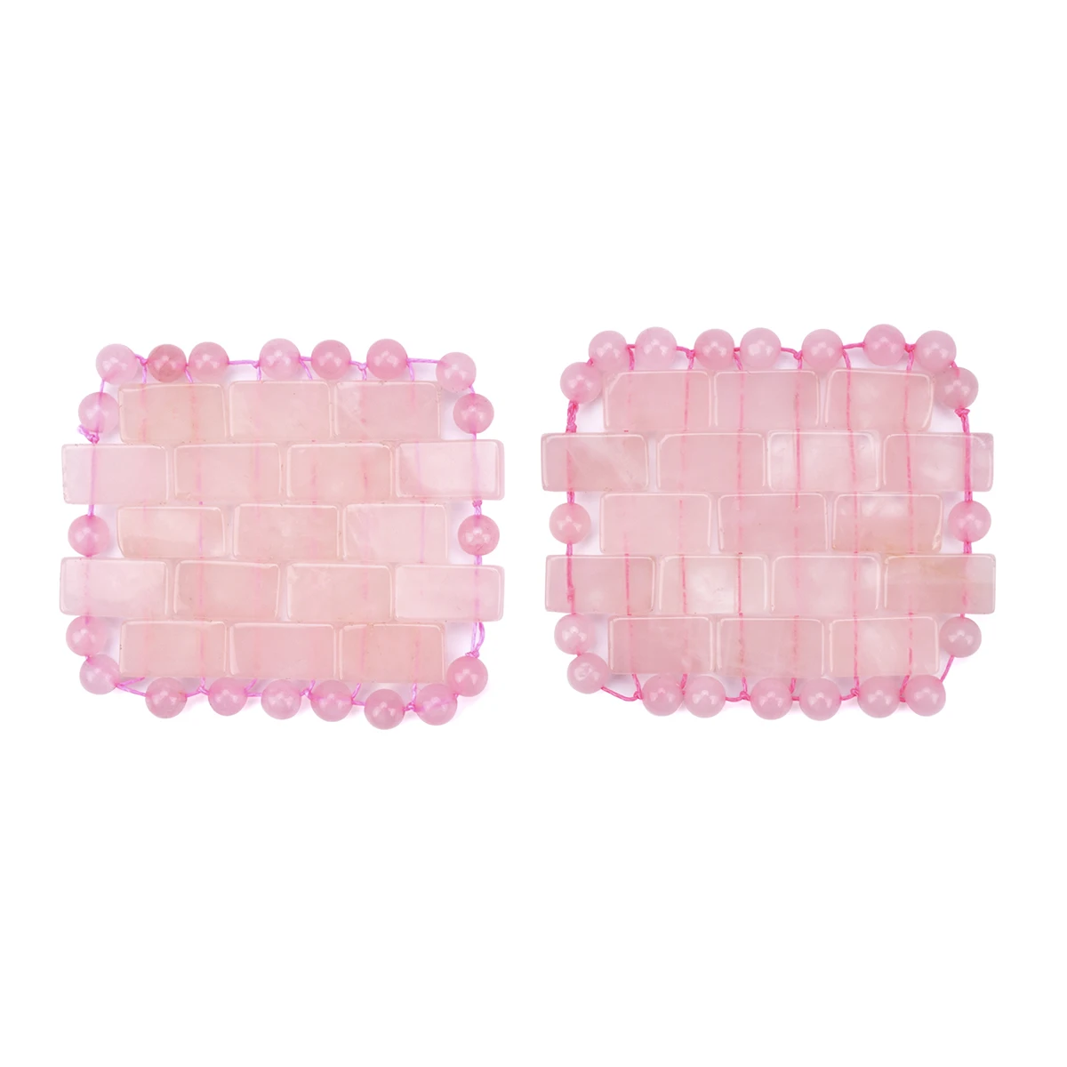 1 Pair Premium Natural Jade Eye Sleep Mask Rose Quartz pink eye stickers Anti-Aging Stone Eye Mask Reduce Wrinkle Eye Lines