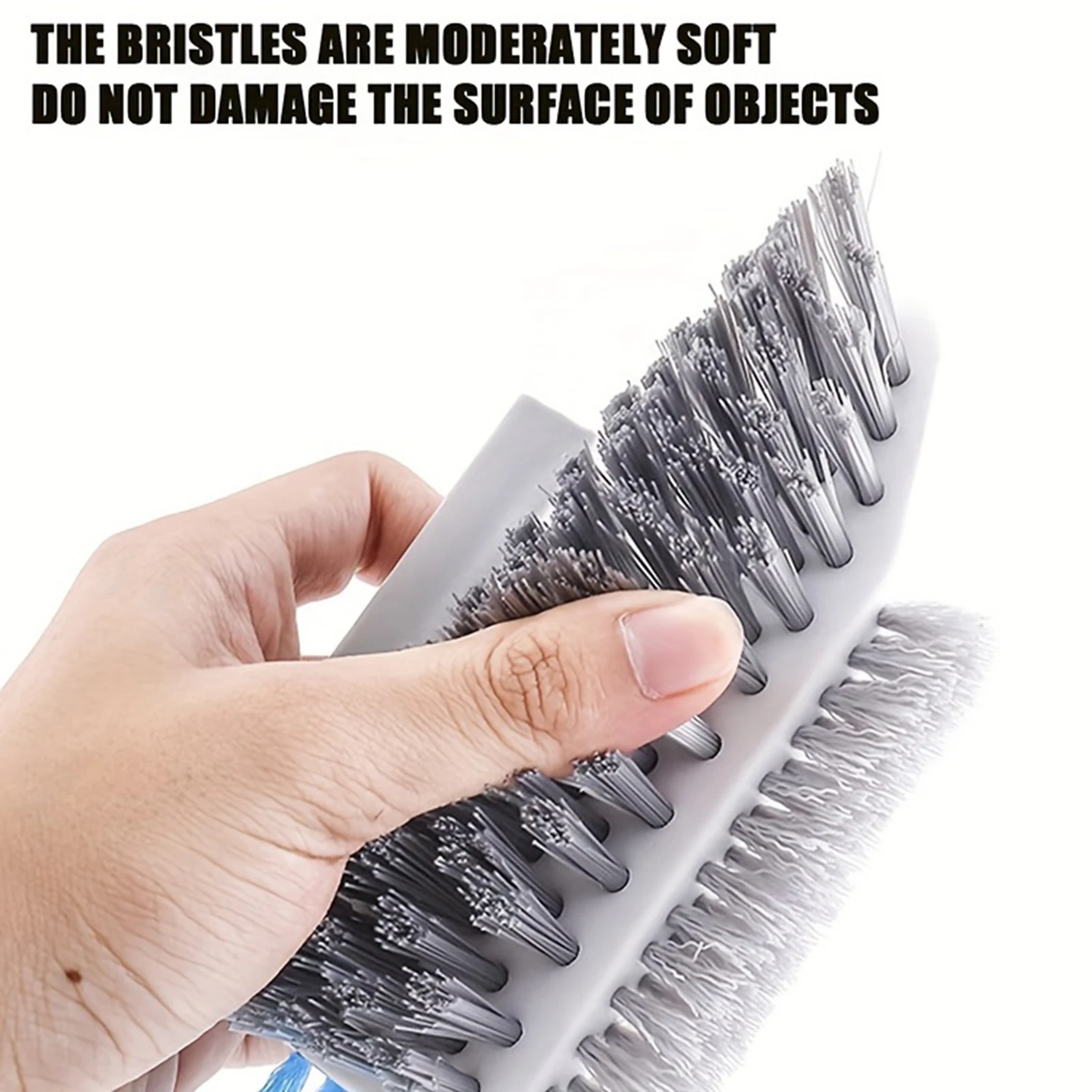 

3-in-1 Cleaning Brush Cone Gap Cleaning Brush For Blind Corners Of Bathroom Kitchen Countertops Practical Home Cleaning Tools