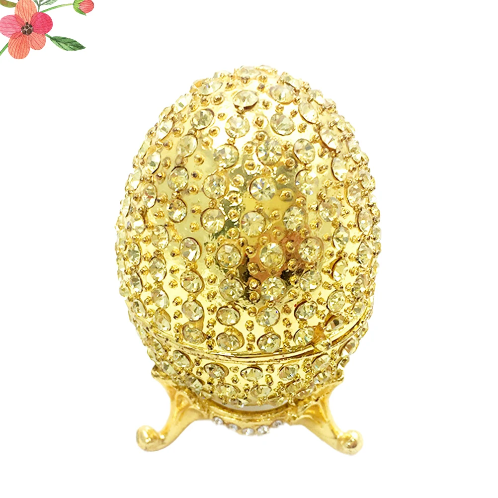 Elegant Painted Alloy Jewelry Box Shape Storage Container Small Trinket Case ganizer Holder Gift for Women Girls