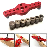 2-10mm Alloy Vertical Pocket Hole Jig Woodworking Drilling Locator Wood Dowelling Self Centering Drill Guide Kit Hole Puncher