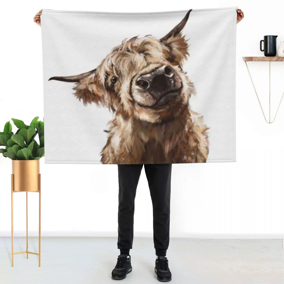 

Highland Cow Throw Blanket Luxurious Soft Blanket Holiday Gift for Family