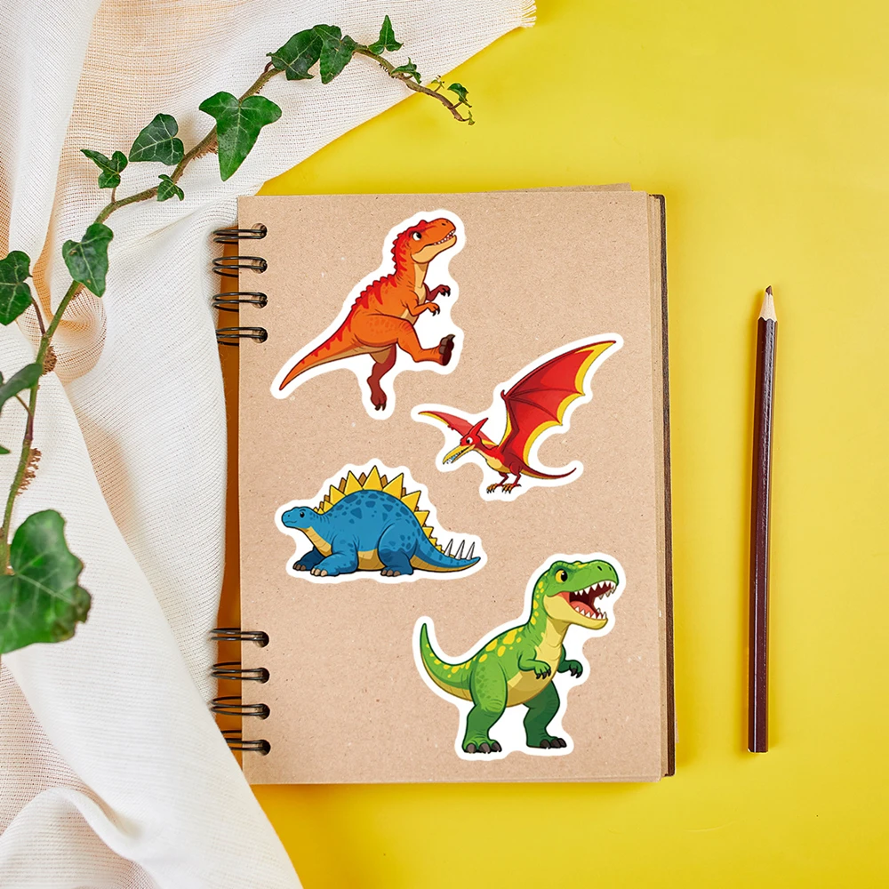 10/50/100pcs Cute Baby Dinosaur Stickers Waterproof Vinyl Graffiti Decals for Kids Laptop Water Bottle Phone Scrapbook DIY Decor view 5