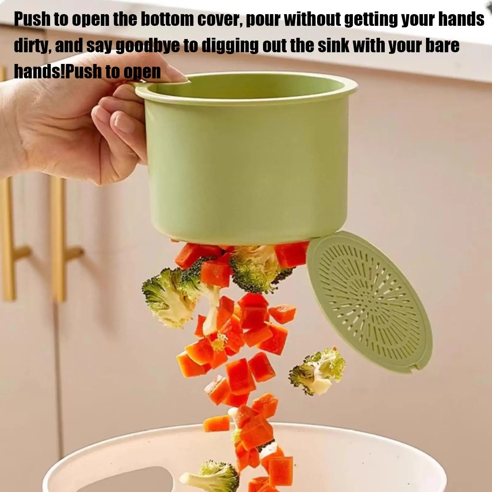 1PC Creative Sink Hanging Strainer Basket Food Waste Catcher Fruit Clean Filter Rack For Dry Wet Separation Kitchen Accessories