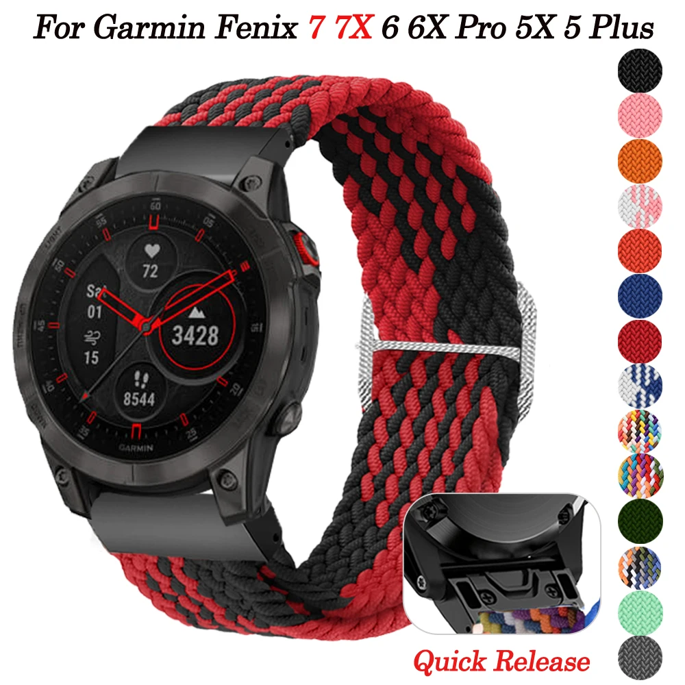 2023 Delicate Elastic Strap for Bracelet Garmin Fenix 7X 7 6X 6 Pro 5X 5 Plus 3 3HR/ Endurance/Forerunner 935 945 QuickFit strap