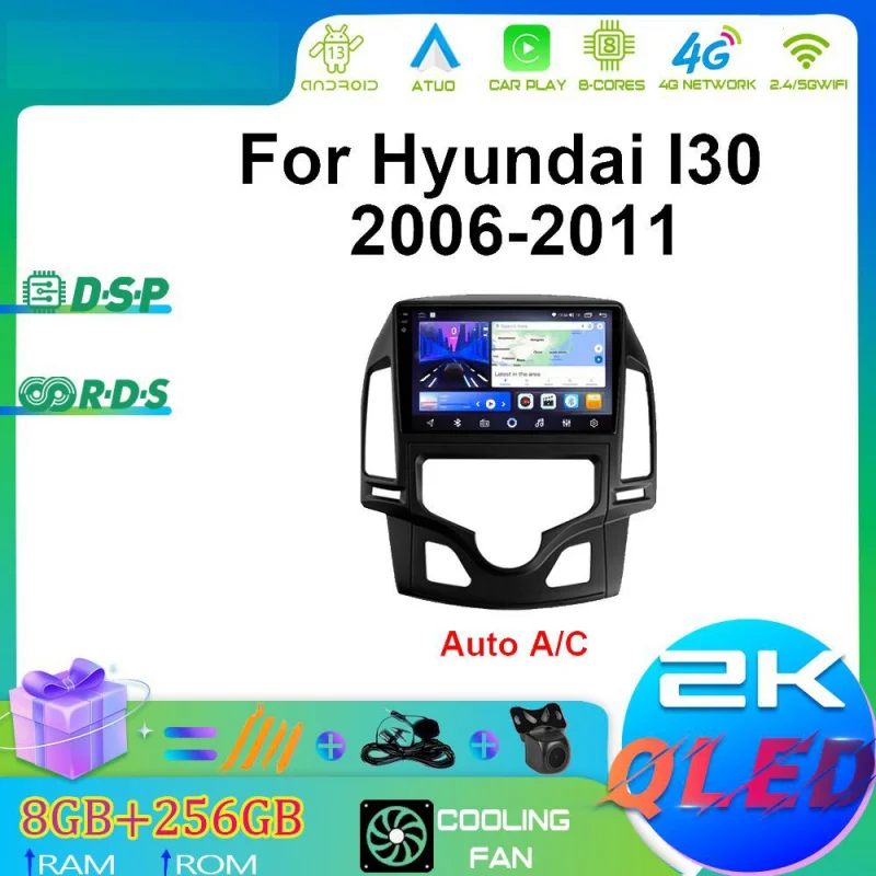 

For Hyundai I30 06-11 Car Intelligent Systems Android Car Player GPS WIFI Carplay 4G Car Radio Navigation Stereo Car Electronic
