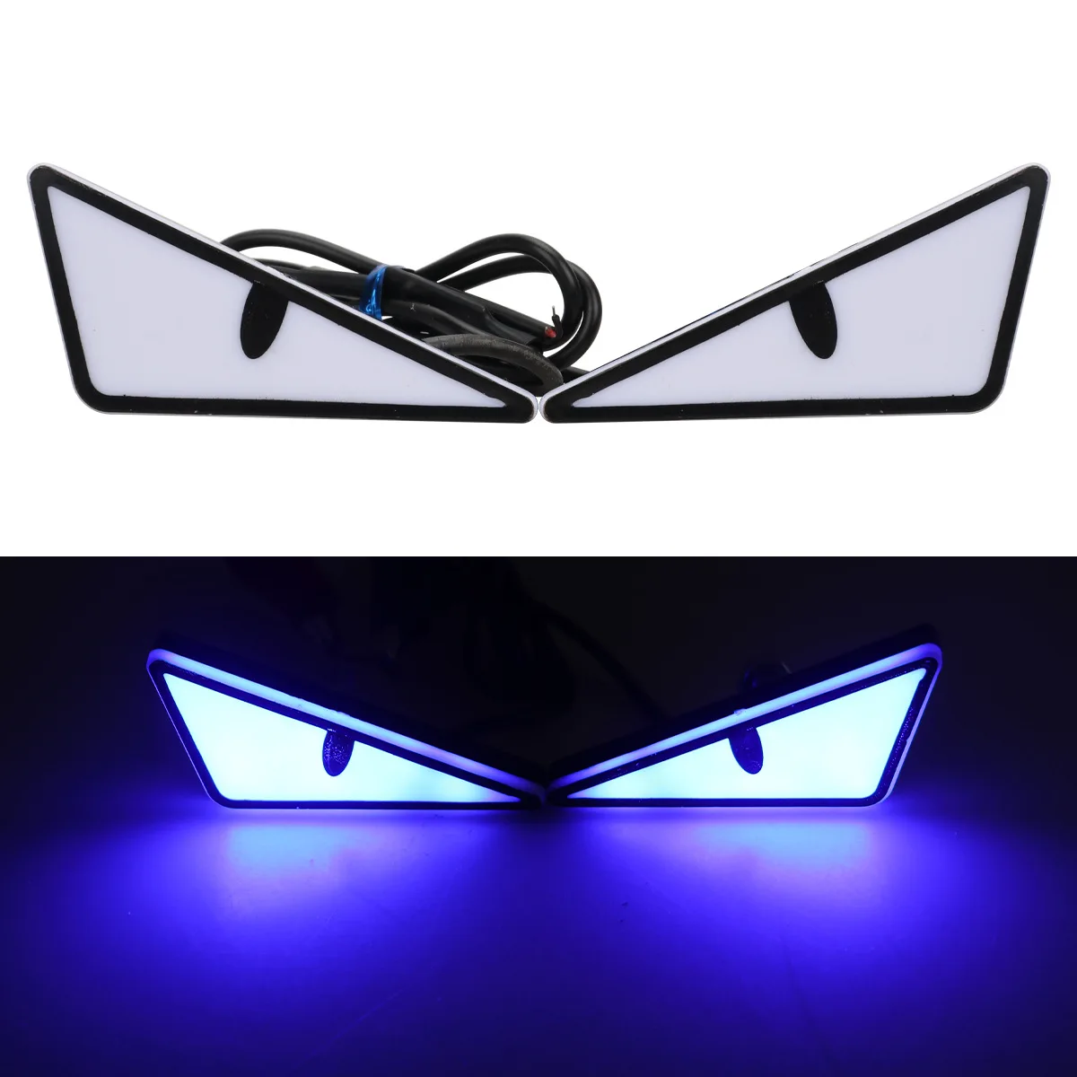 

2PCS Motorcycle License Plate Screw Lights with LED For DEMON Eye Waterproof High Brightness 2400LM for Most Bikes