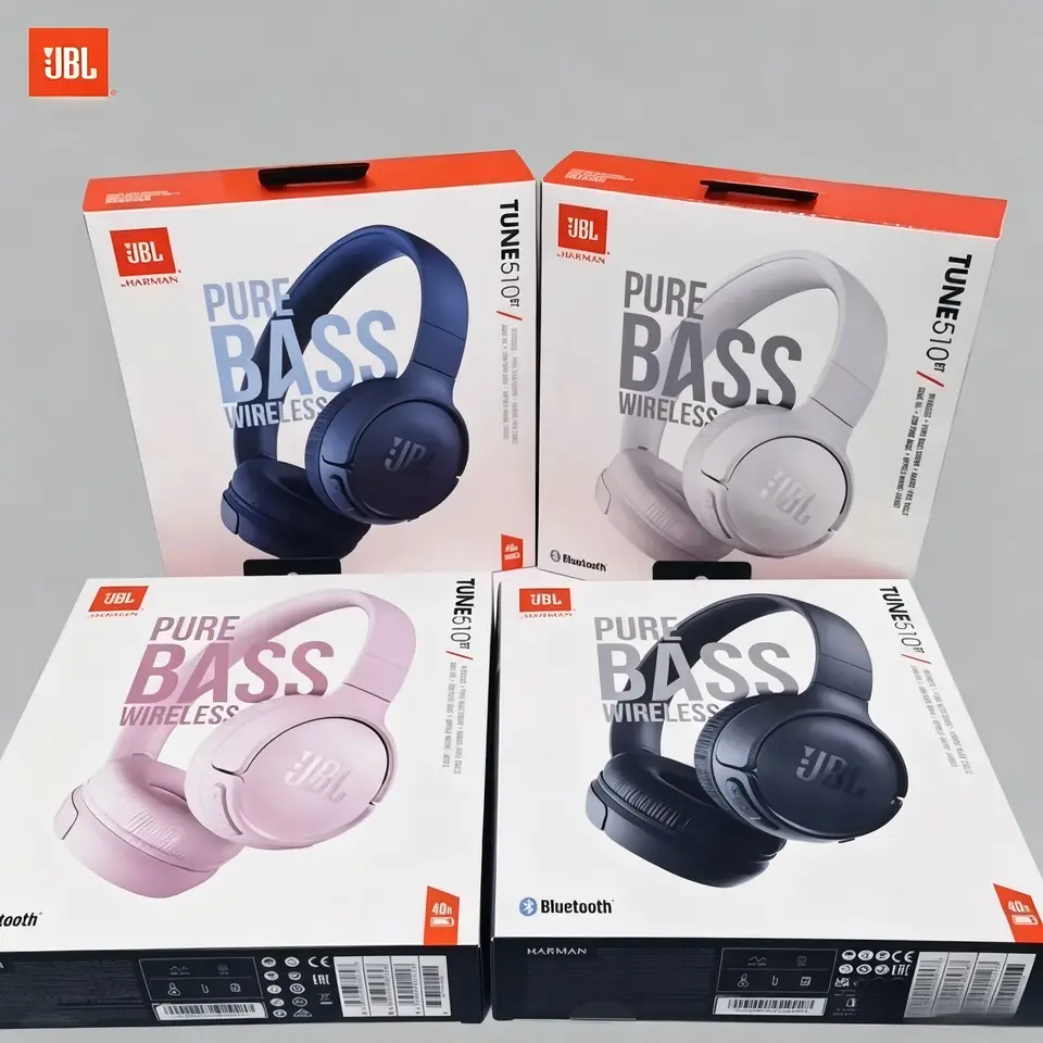 JBL Tune 510 BT Wireless Bluetooth headphones Purebass Sound Fast Charge Long Battery Life Portable Fashion Earphone BT510 - 6